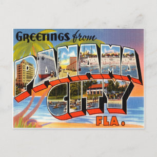 Panama City Florida Postcard
