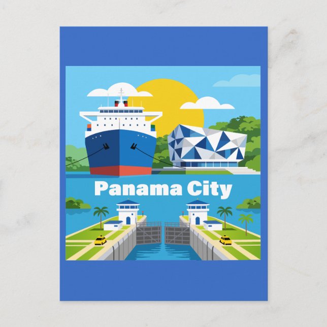 Panama City Panama Postcard (Front)