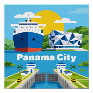 Panama City Panama Poster