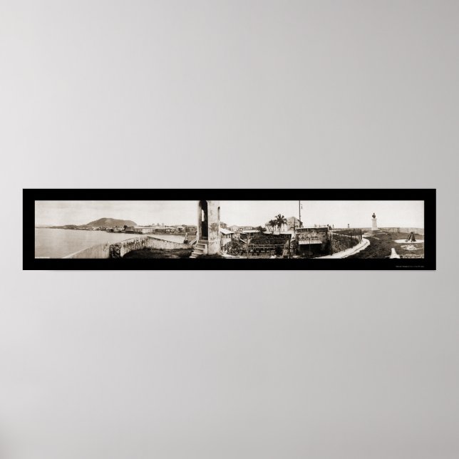 Panama City Sea Wall Photo 1913 Poster (Front)