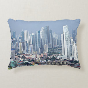 Panama City Skyline Decorative Cushion