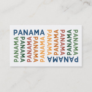 Panama Cute Colourful Business Card
