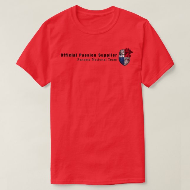 Panama Fan quotPassion ampamp Heartquot T-Shirt (Design Front)