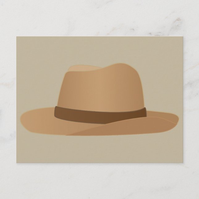 Panama Fedora Hat Postcard (Front)