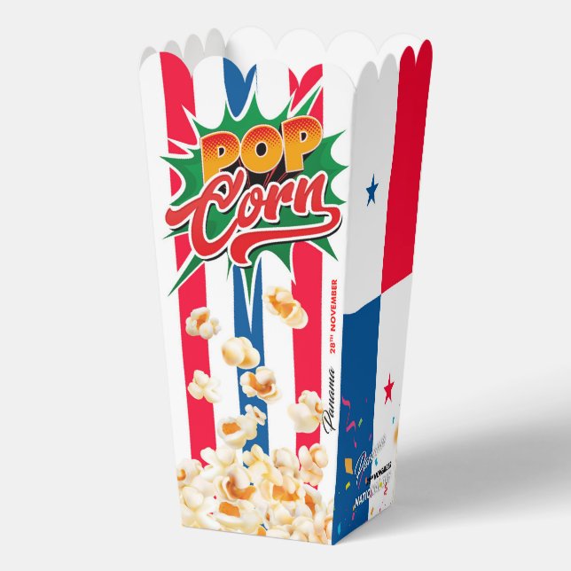 Panama flag favour box (Back)