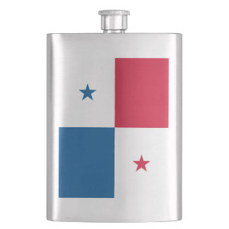 Panama flag hip flask