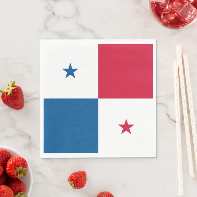 Panama flag napkin (Insitu)