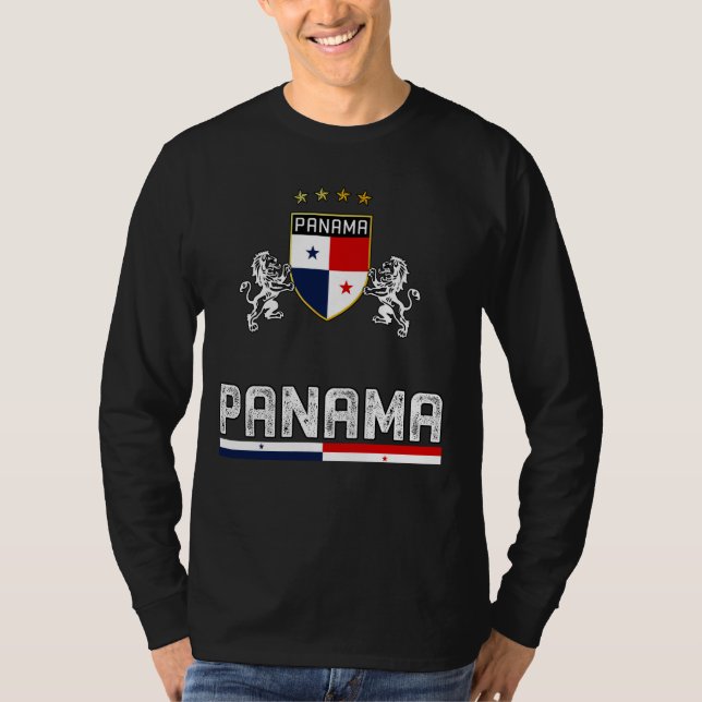 Panama Flag Panamian Pride Lovers T-Shirt (Front)