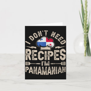 Panama Flag Proud Panamanians Men & Women Card