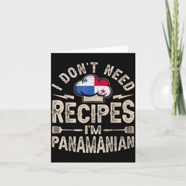 Panama Flag Proud Panamanians Men &amp; Women  Card (Front)