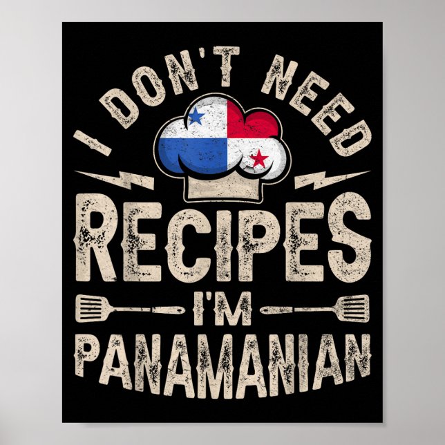 Panama Flag Proud Panamanians Men &amp; Women  Poster (Front)