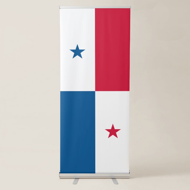 Panama flag retractable banner (Front)