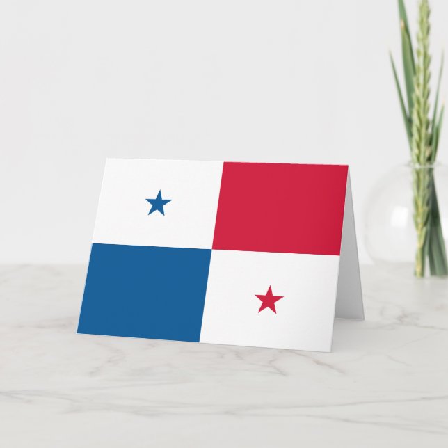 Panama flag thank you card (Front)
