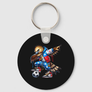 Panama Harpy Eagle Dabbing Soccer Urbyn Streetwear Key Ring