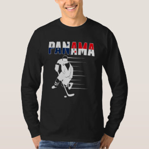 Panama Ice Hockey   Panamanian Hockey Team Support T-Shirt