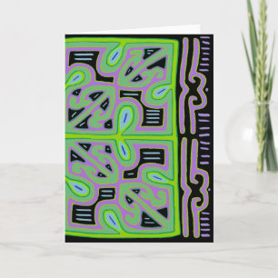 Panama Mola Music Box Card