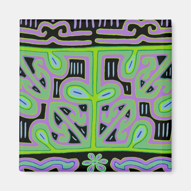 Panama Mola Music Box Magnet (Front)