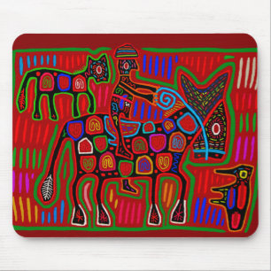 Panama Mola - Save a Horse Ride a Cowboy Mouse Mat