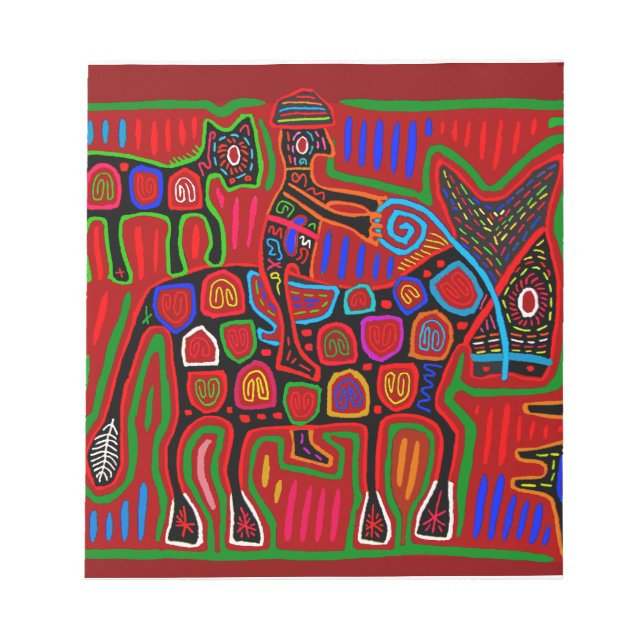 Panama Mola - Save a Horse Ride a Cowboy Notepad (Front)