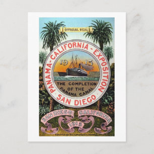 Panama Pacific Expo 1915 Vintage Postcard