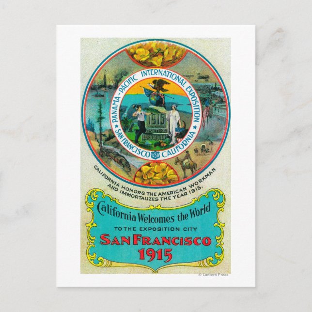 Panama Pacific International Expo 2 Postcard (Front)