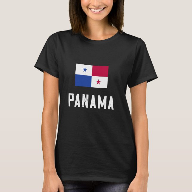 Panama Roots Panamanian Flag Central America Hispa T-Shirt (Front)