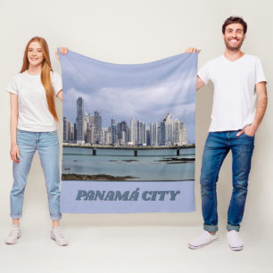 Panama Skyline Fleece Blanket