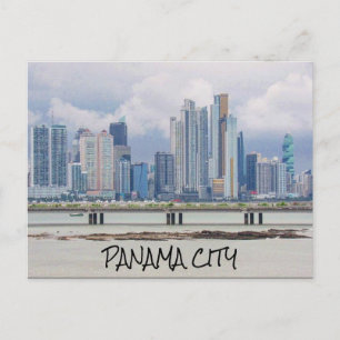 panama skyline postcard