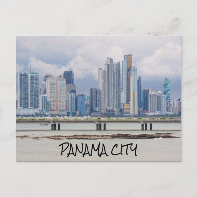 panama skyline postcard (Front)
