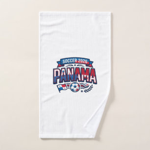 Panama Soccer 2026 Soccer Bold Country Typography Hand Towel