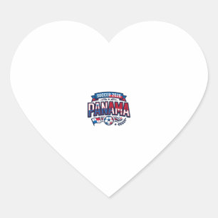Panama Soccer 2026 Soccer Bold Country Typography Heart Sticker