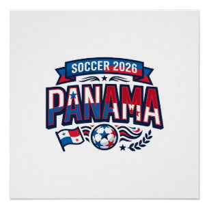 Panama Soccer 2026 Soccer Bold Country Typography  Poster