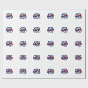 Panama Soccer 2026 Soccer Bold Country Typography Wrapping Paper
