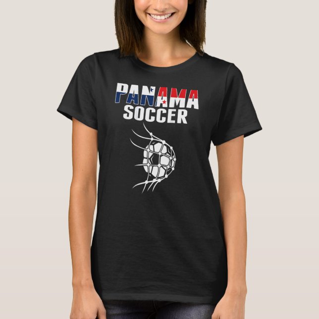 Panama Soccer Ball In Net  Panamanian Football Sup T-Shirt (Front)