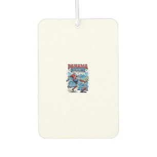 Panama Soccer Skeleton Striker Nations Poster Styl Car Air Freshener