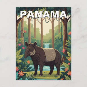 Panama Tapir in Coiba National Park Travel Postcard