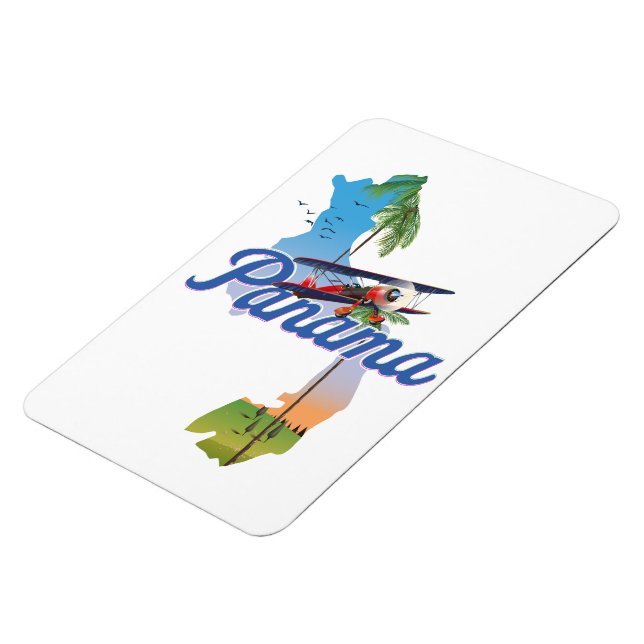 Panama Travel poster Magnet (Left Side)