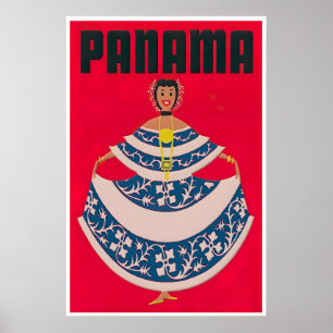 Panama Travel Poster South America Art Airline