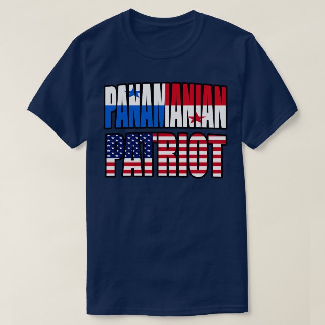 Panamanian American Patriot Pride Gift  T-Shirt (Design Front)