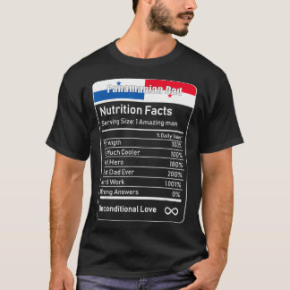 Panamanian Dad Nutrition Facts T-Shirt