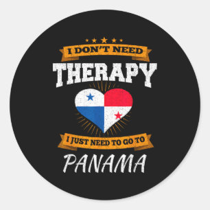 Panamanian Flag I Panama Flag I Vacation Panama  Classic Round Sticker