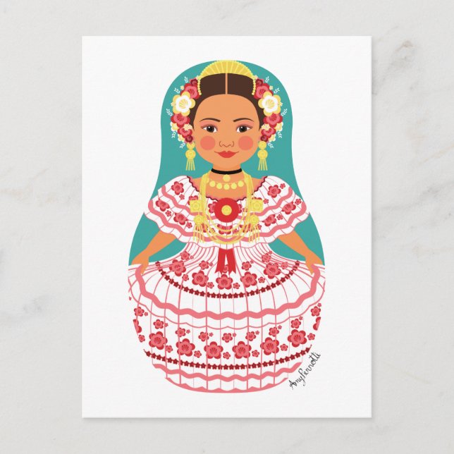 Panamanian Matryoshka Postcard (Front)