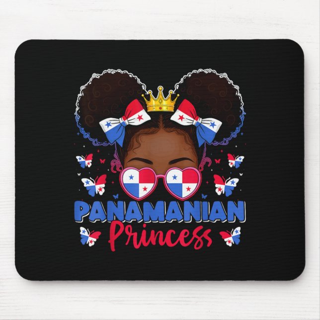 Panamanian Princess Panama Flag Proud Panameña Wom Mouse Mat (Front)