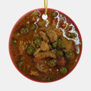 Panang Thai Curry [พะแนง] ... Thailand Street Food Ceramic Tree Decoration
