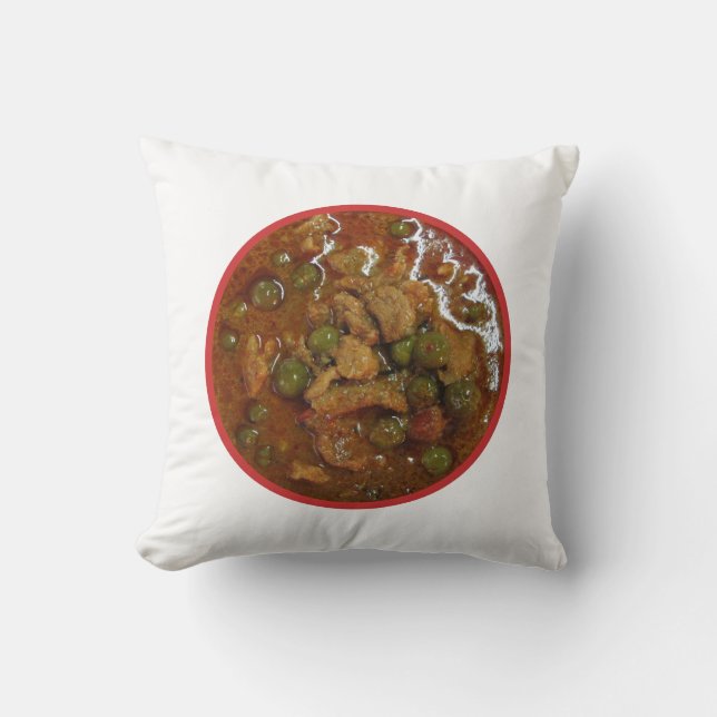 Panang Thai Curry [พะแนง] ... Thailand Street Food Cushion (Front)