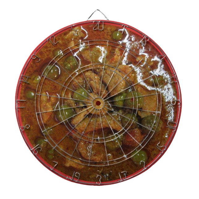 Panang Thai Curry [พะแนง] ... Thailand Street Food Dartboard (Front)