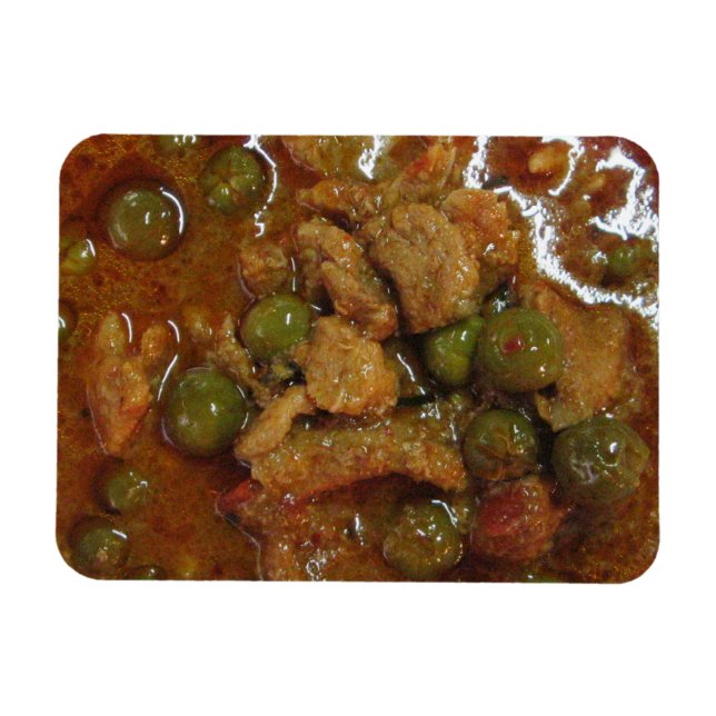 Panang Thai Curry [พะแนง] ... Thailand Street Food Magnet (Horizontal)