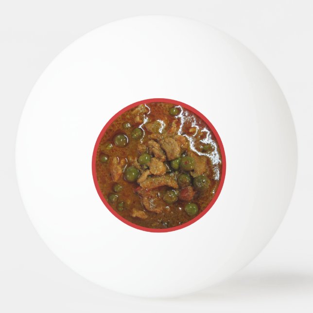 Panang Thai Curry [พะแนง] ... Thailand Street Food Ping Pong Ball (Front)