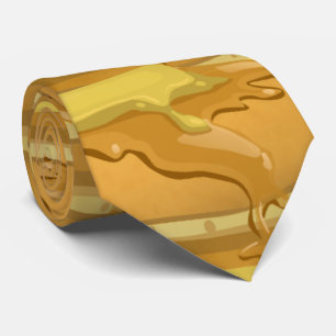 Pancake and maple syrup cute tie