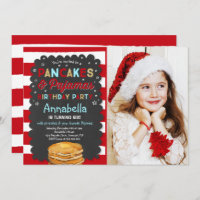 Pancake And Pajamas Birthday Invitation PJ's Party